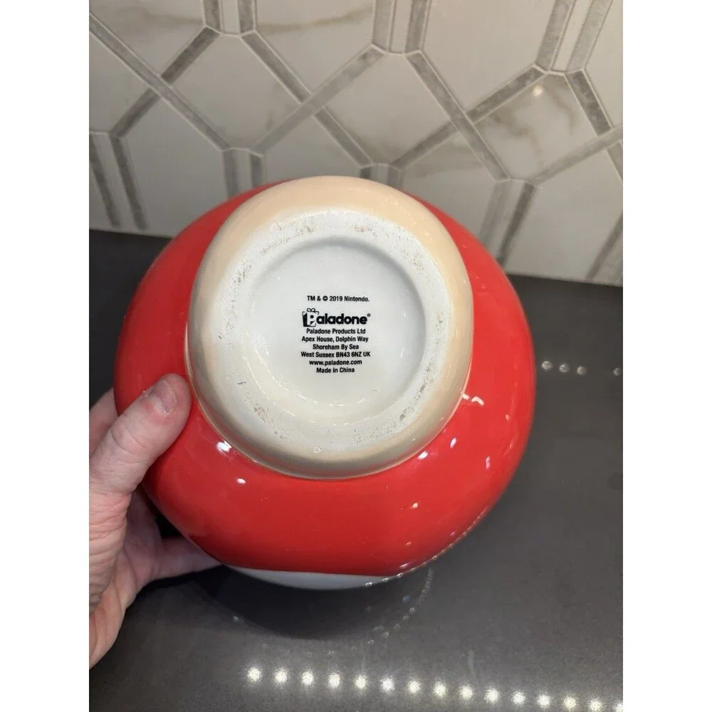 Nintendo Super Mario Mushroom TOAD Ceramic Shaped Cookie Jar 2019 Paladone